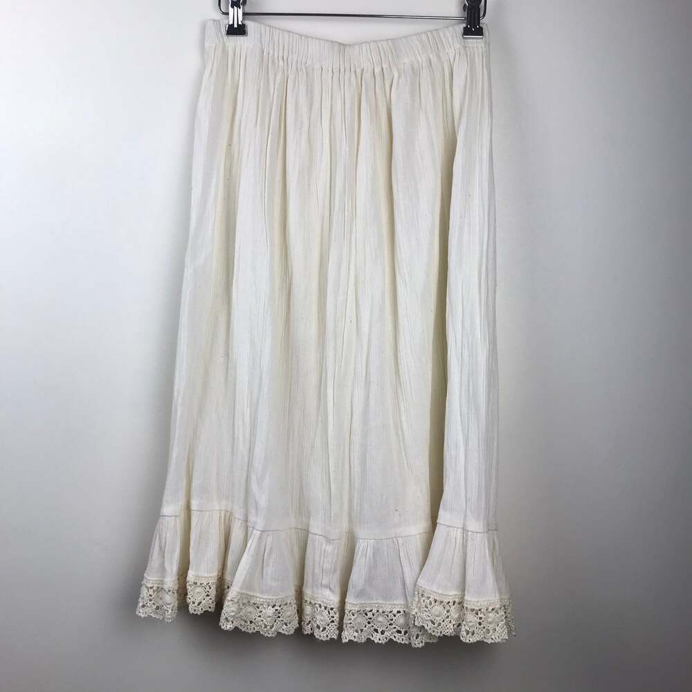 Handmade beige/cream boho‎ skirt - Picture 4 of 4